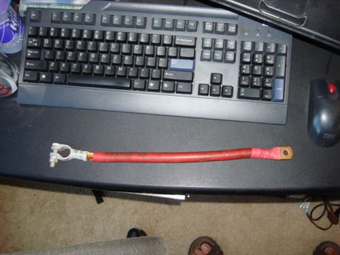 1983 Ford Bronco - i had this cable from a 3G alt swap that did not get completed. this is way over kill but the end is $0.50 to swap and a new cable would be…