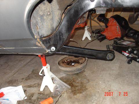 1973 Ford Ranchero - here is one lower control arm in.