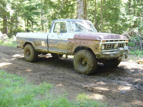 1989 Ford Bronco - Looks good with swampers and mud