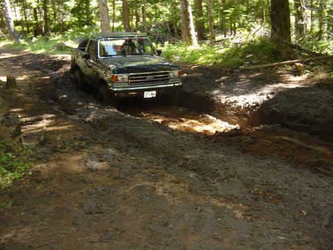 1989 Ford Bronco - After I made it the first time, I backed it to here,