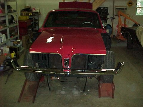 1967 Mercury Cougar - Assembling the front end begins with the grille center.