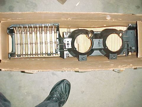 1967 Mercury Cougar - The grille has been waiting in this box for over 30 years.
