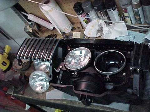 1967 Mercury Cougar - I restored all the individual pieces in the grille structure and the headlight motors were rebuilt with new accordian seals. All new hardwa…