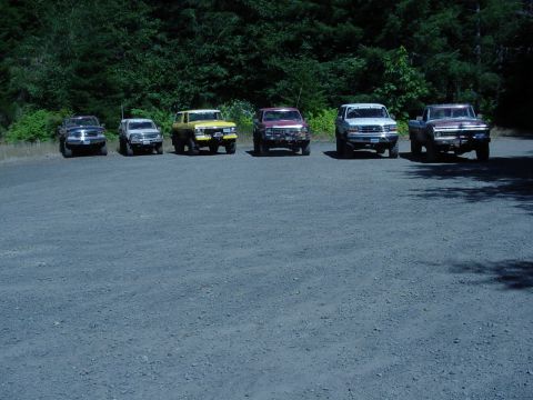 1989 Ford Bronco - Another group shot, we all made it!!