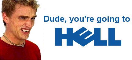 1995 Ford Bronco - Meme a man's face and text related to the Dell company logo.