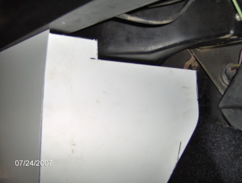 1978 Ford Bronco - A white panel is visible inside a vehicle's interior, with a date stamp of 07/24/2007.