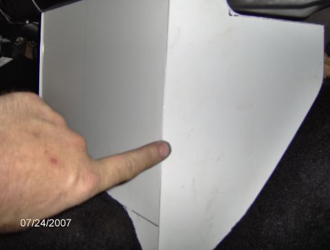 1978 Ford Bronco - A hand points to a white panel inside a vehicle, with a date stamp visible in the corner.