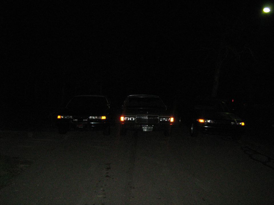 1988 Mercury Grand Marquis front view at night