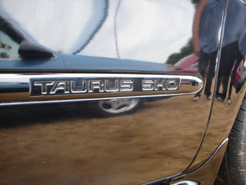 1993 Ford Taurus - The chrome emblem on the side of the car clearly reads "TAURUS SHO".