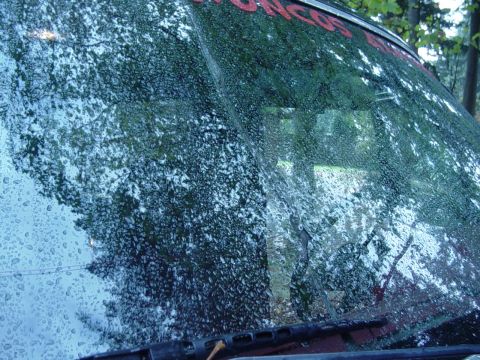 1989 Ford Bronco - This is my busted windsheild