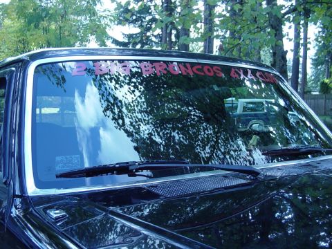 1989 Ford Bronco - New "2 BIG BRONCOS 4x4 CLUB" sticker