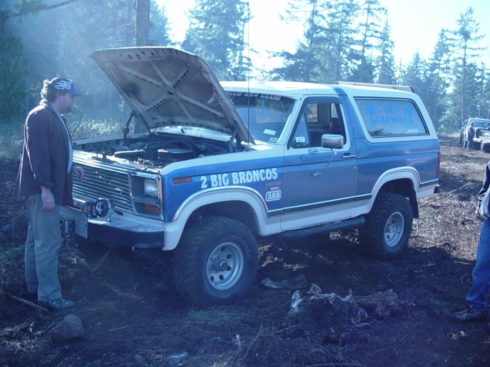 Blew a power steering hose before we even hit the staging area
