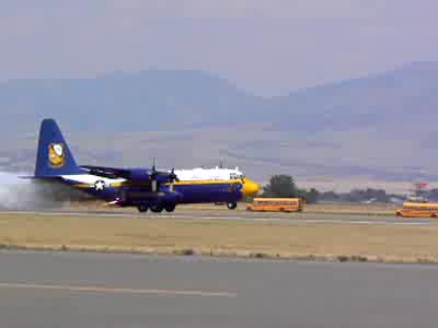 2006 Ford E350 - Blue Angels' C-130 Hercules taking flight.
