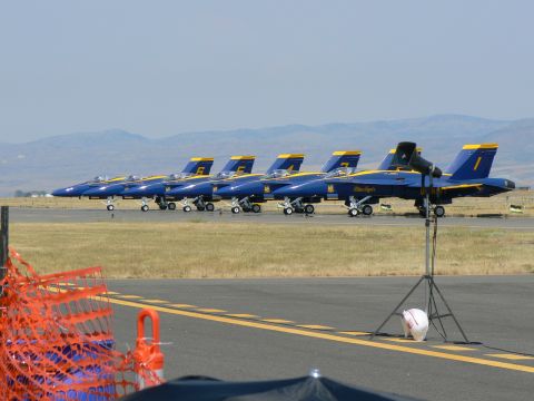 2006 Ford E350 - The Blue Angels. Picture is still zoomed in.