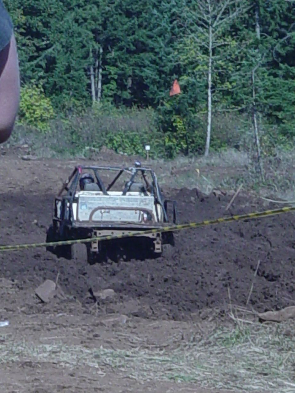 He revved that toy for about 3 mins before he backed out of the mud