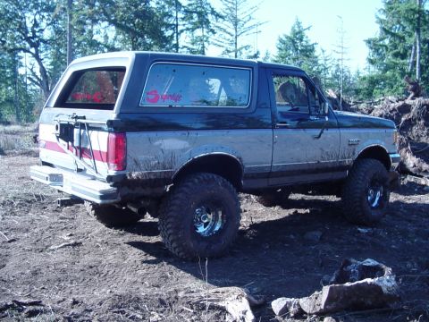1989 Ford Bronco - My truck after the drags