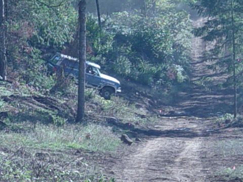 1989 Ford Bronco - Down the hill, still first run