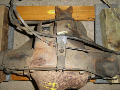 1994 Ford Bronco - This is a rear axle assembly, not a complete vehicle, shown on wooden blocks.