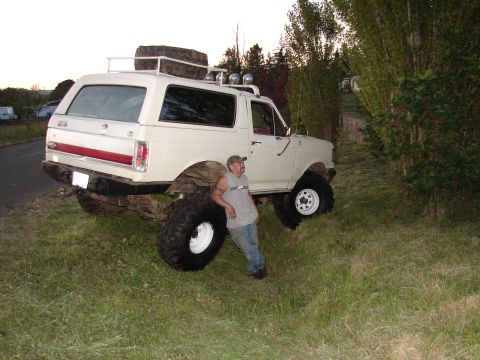 1996 Ford Bronco - Chris next to his Bronco