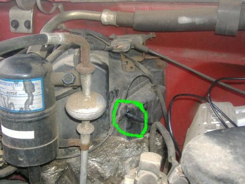 1989 Ford Bronco - Front view of three way connector location. By the way, if you don't have time to fix ths, like I didn't for a week or so.... if you tilt y…