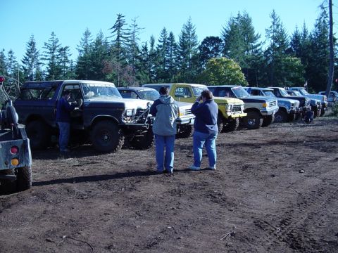 1989 Ford Bronco - Shot of all 6 2 Big Bronco members