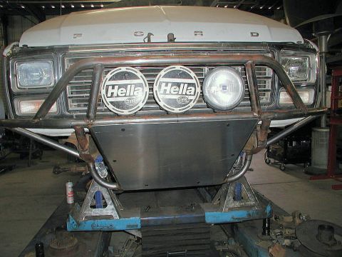 1980 Ford Bronco - skid plate installed