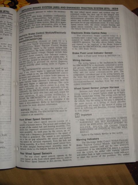 1997 Pontiac Grand Prix - This document page discusses the Antilock Brake System (ABS) and Enhanced Traction System (ETS) for vehicles.