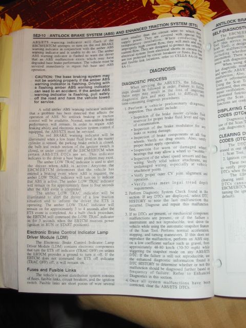 1997 Pontiac Grand Prix - This page from a 1997 service manual provides diagnostic procedures for the Antilock Brake System (ABS) and Enhanced Traction System (ETS).