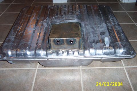 1977 Ford F-150 - Form fit and welded on rear sump.