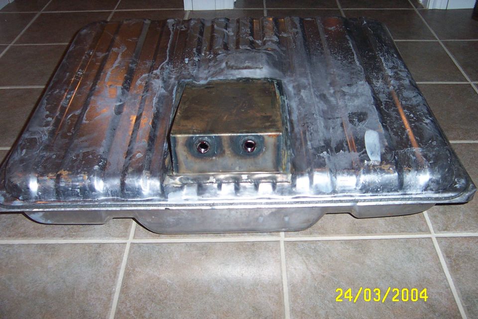 Form fit and welded on rear sump.