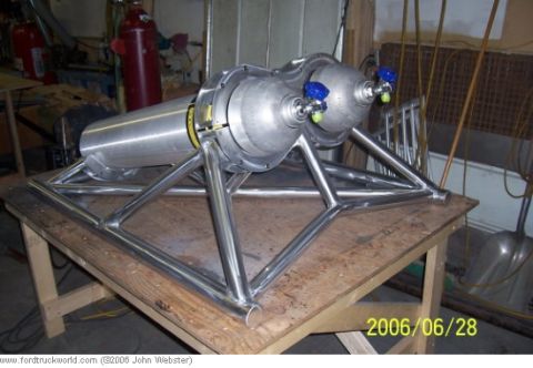 1977 Ford F-150 - After lots of work and changes the final cradle is ready to be bolted to the truck bed.