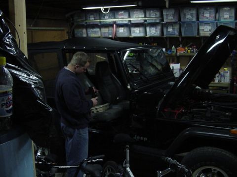 1989 Ford Bronco - We pulled it in the garage on 10/18 to install the new CB
