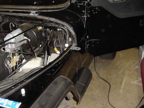 1989 Ford Bronco - Bracket in the recommended spot