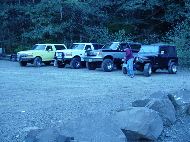 Doug, Mark, Myself, and Frank ready to go