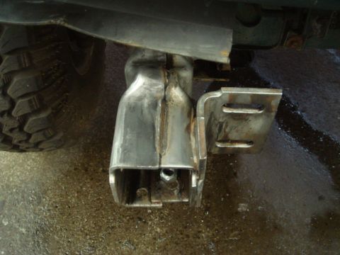 1996 Ford Bronco - Custom winch mount fabricated and installed on the frame of a 1996 Ford Bronco.