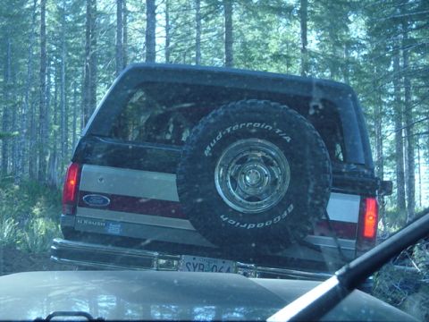 1989 Ford Bronco - Big ass spare tire