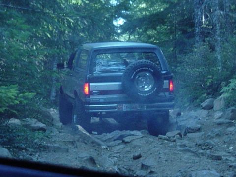 1989 Ford Bronco - Kinda bumpy in this spot...Class A right?