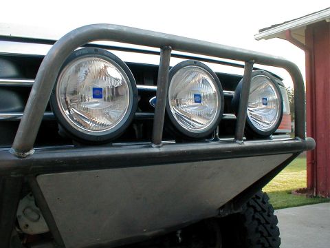 1996 Ford Bronco - Custom front bumper and auxiliary lights on a 1996 Ford Bronco.