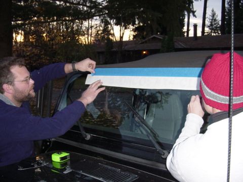 1989 Ford Bronco - The proper way to install a Windsheild sticker