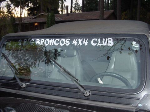 1989 Ford Bronco - New chrome "chineese" 2big sticker