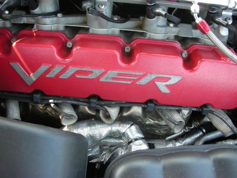 1998 Ford Crown Victoria - Close-up of a Viper engine, indicating a performance vehicle unrelated to the claimed 1998 Ford Crown Victoria.
