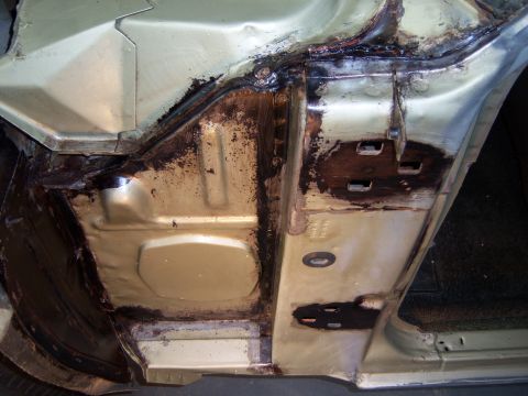 1967 Ford Ranchero - after cleaning and rust ecapsulated