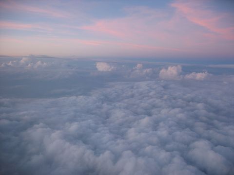 1995 Ford C-350 (Centurion Conversions) - View from above the clouds during sunset.
