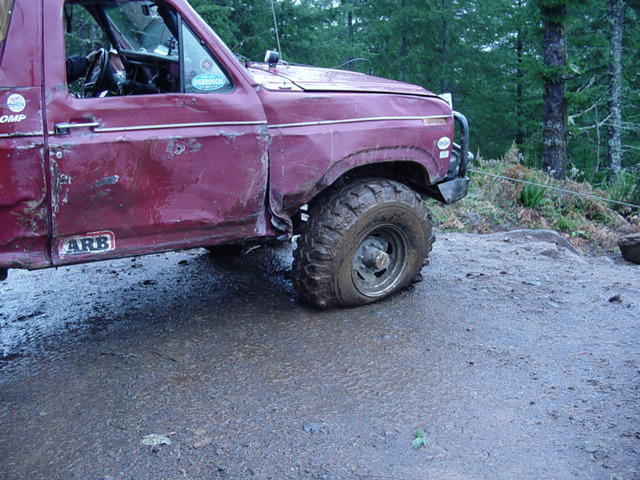 The rim is almost touching the ground
