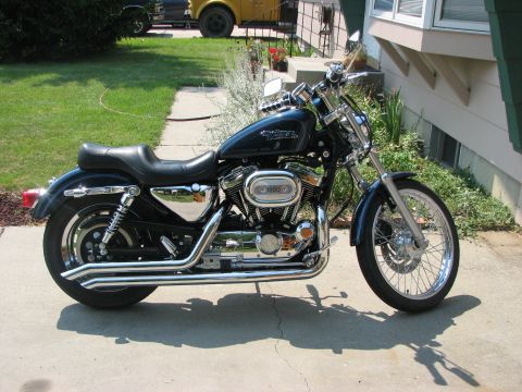 2001 Harley-Davidson Sportster Custom - After the Samson Big Gun ripsaw pipes