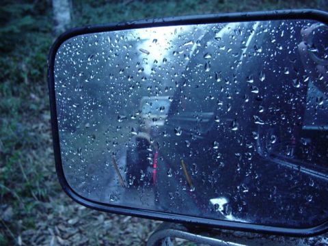 1989 Ford Bronco - Hippie in the mirror veiw