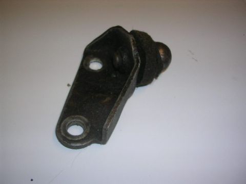 1975 Ford Ranchero - A single automotive part, a metal bracket with a rubber bushing, is shown against a plain background.