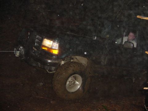 1989 Ford Bronco - Look at the rain in this shot