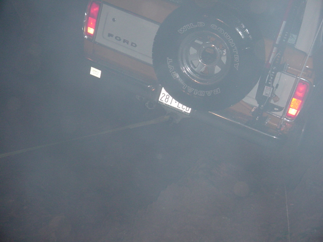 Tony got stuck, so I tried to pull him backwards, and we both put on a smokeshow