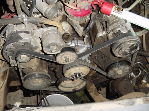 1989 Ford Bronco - New water pump installed